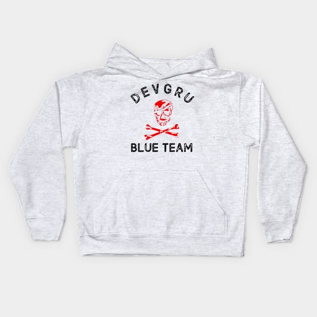 BLUE TEAM DEVGRU Kids Hoodie by Cataraga